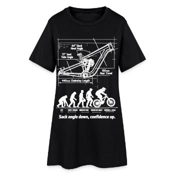 Plan de l’évolution MTB : descente pleine suspension - Robe T-shirt Femme - noir - Devant