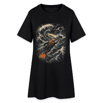 Sauveteur de la Garde côtière - Robe T-shirt Femme - noir - Devant