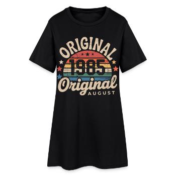 Original Août 1985 Vintage Anniversaire 1985 - Robe T-shirt Femme - noir - Devant