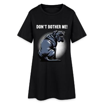 Ne me dérange pas Cane Cane Cane Corsos Corsos Porte-cours - Robe T-shirt Femme - noir - Devant