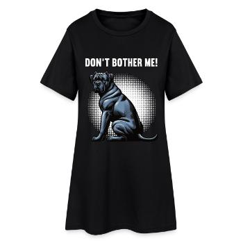 Ne me dérange pas Cane Cane Cane Corsos Corsos Porte-cours - Robe T-shirt Femme - noir - Devant