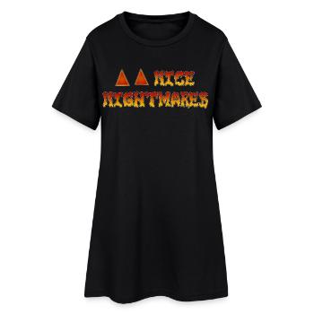 Beaux cauchemars Yeux d’Halloween - Robe T-shirt Femme - noir - Devant