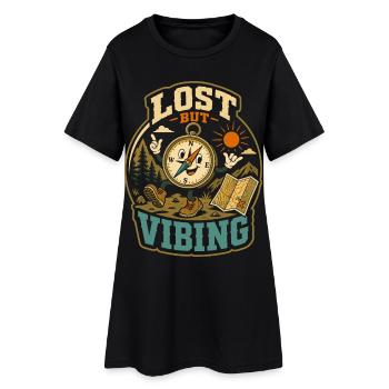 Un humour errant perdu mais vibrant - Robe T-shirt Femme - noir - Devant