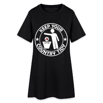 Pas de déchets pour le communisme - Robe T-shirt Femme - noir - Devant