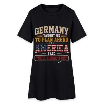 Origine germano-américaine et allemande Fierté - Robe T-shirt Femme - noir - Devant