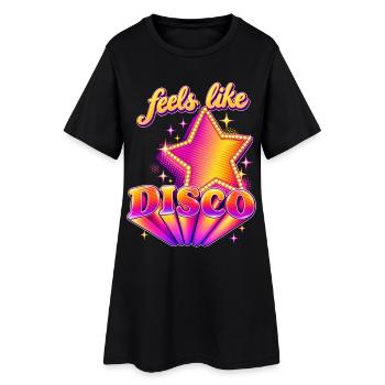 On dirait du disco - Robe T-shirt Femme - noir - Devant