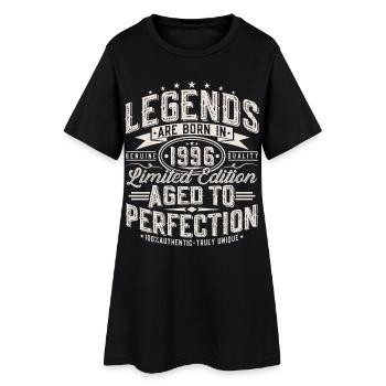1996 Jahrgang Geburtstag Vintage Retro Geschenk - Frauen T-Shirt-Kleid - Schwarz - Vorne