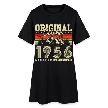 Original octobre 1956 – Millésime du 70e anniversaire - Robe T-shirt Femme - noir - Devant