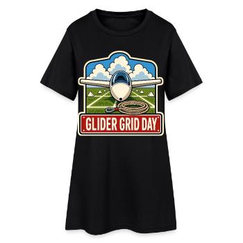JOURNÉE DE LA GRILLE DE PLANEURS - Robe T-shirt Femme - noir - Devant