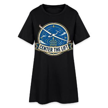 CENTREZ LE REMONTE-CHARGE - Robe T-shirt Femme - noir - Devant