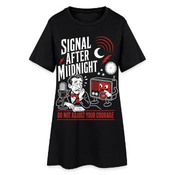 Signal après minuit Radio Horror - Robe T-shirt Femme - noir - Devant