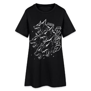 Démons Meute de Loups Monstre Tonnerre - Robe T-shirt Femme - noir - Devant
