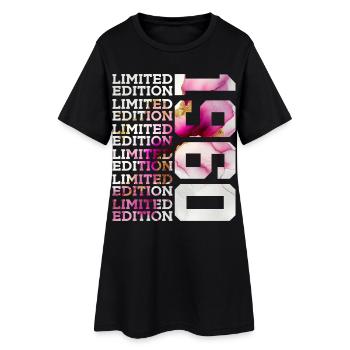 ÉDITION LIMITÉE 1960 - 66 ANS - 66E ANNIVERSAIRE - Robe T-shirt Femme - noir - Devant