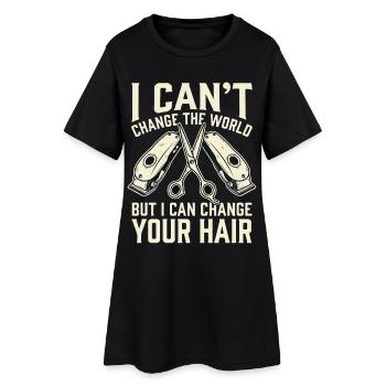 Je peux changer ta coiffure - Robe T-shirt Femme - noir - Devant