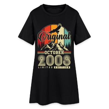 Original octobre 2008 – 18e anniversaire Millésime - Robe T-shirt Femme - noir - Devant