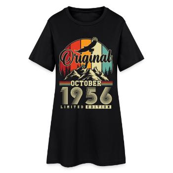 Original octobre 1956 – Millésime du 70e anniversaire - Robe T-shirt Femme - noir - Devant
