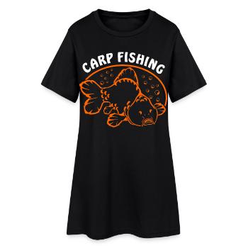 Fische_angeln_002_carp_fishing - Robe T-shirt Femme - noir - Devant