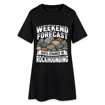 Prédiction du week-end : Chance de collecter des pierres - Robe T-shirt Femme - noir - Devant