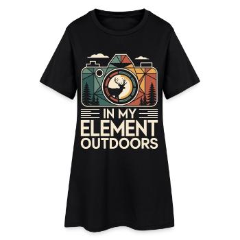 Wildlife Photographer In My Element Photography - Frauen T-Shirt-Kleid - Schwarz - Vorne