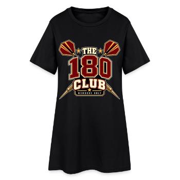 Darts 180 Club – Triple 20 Members Only - Frauen T-Shirt-Kleid - Schwarz - Vorne