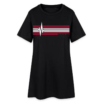 Battement de cœur Autriche ECG Autriche Autrichiens - Robe T-shirt Femme - noir - Devant