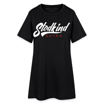 Stodkind Extra WHITE - Robe T-shirt Femme - noir - Devant