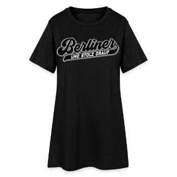 Berliner und Stolz drauf | Farben änderbar - Frauen T-Shirt-Kleid - Schwarz - Vorne