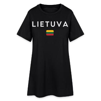 Drapeau lituanien, fierté lituanienne - Robe T-shirt Femme - noir - Devant