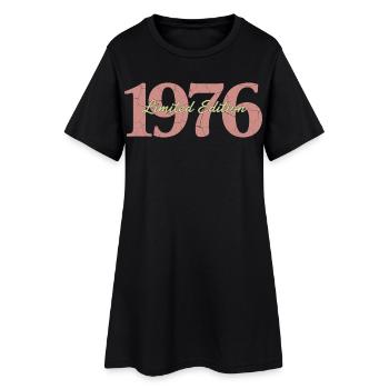 Édition limitée 1976 anniversaire vintage - Robe T-shirt Femme - noir - Devant