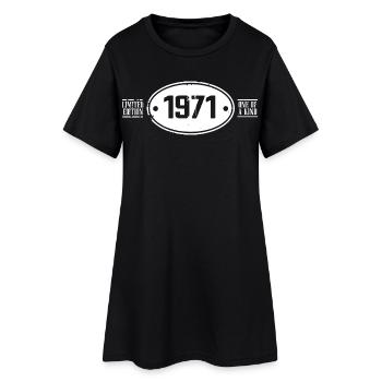 1971 Anniversaire 1971 - Robe T-shirt Femme - noir - Devant