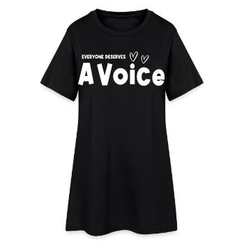 Tout le monde mérite un orthophoniste vocal - Robe T-shirt Femme - noir - Devant