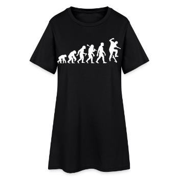 Skateboard Evolution Skateboard Skatboarder masculin et garçon - Robe T-shirt Femme - noir - Devant