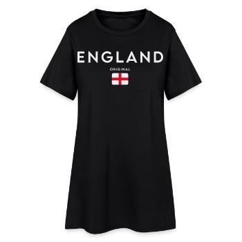 Drapeau de l’Angleterre, fierté britannique - Robe T-shirt Femme - noir - Devant