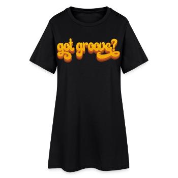 Vintage Funk Soul Music Got Groove? Rétro 60s 70e - Robe T-shirt Femme - noir - Devant