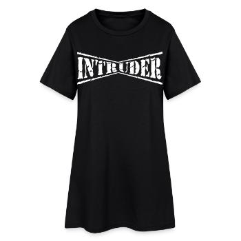 intrus hacker intrus clan sticker ordinateur - Robe T-shirt Femme - noir - Devant
