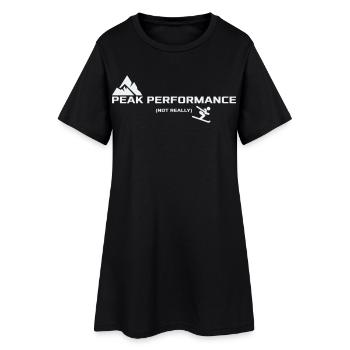 Peak Performance - Not really | Ski Humor - Frauen T-Shirt-Kleid - Schwarz - Vorne
