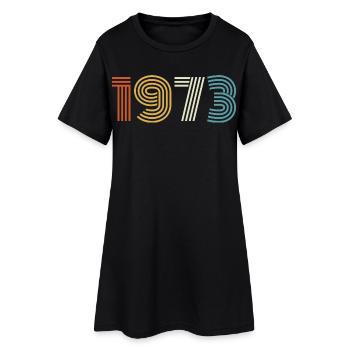 1973 Cadeau 1973 Vintage 1973 - Robe T-shirt Femme - noir - Devant
