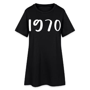 1970 Édition limitée 56e anniversaire 1970 - Robe T-shirt Femme - noir - Devant