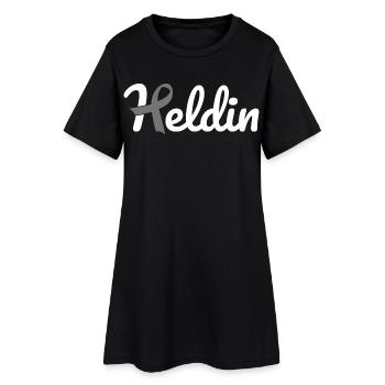 Heroine Cancer - Women’s T-Shirt Dress - black - Front