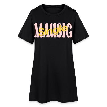 Single Maus Freundin - Frauen T-Shirt-Kleid - Schwarz - Vorne