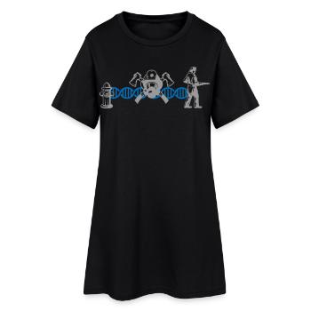 Firefighter Fire Brigade DNA DNA | Colors changeable - Women’s T-Shirt Dress - black - Front