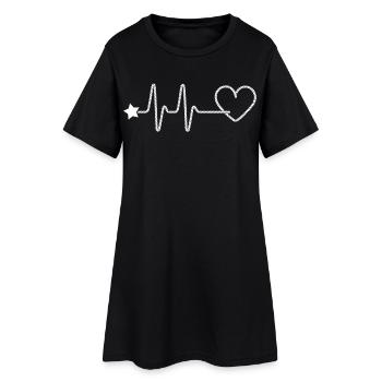 La danse en ligne est mon cardio – la danse country western - Robe T-shirt Femme - noir - Devant