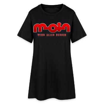 Moin, tout s’améliore - Robe T-shirt Femme - noir - Devant