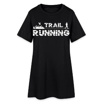 Trail Running Eagle Mountains Forest Shoes Profile - Women’s T-Shirt Dress - black - Front