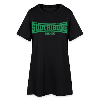 Südtribüne Bremen | Farbe änderbar - Frauen T-Shirt-Kleid - Schwarz - Vorne