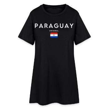 Paraguayan flag, Paraguayan pride - Women’s T-Shirt Dress - black - Front