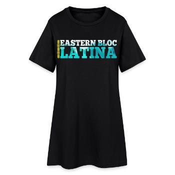 Bloc de l’Est Latina Kazakhstan Kazakhstan Cadeau - Robe T-shirt Femme - noir - Devant
