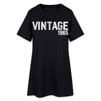 vintage 1965 - Robe T-shirt Femme - noir - Devant