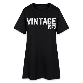 Vintage 1973 - Women’s T-Shirt Dress - black - Front