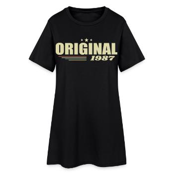 38. Geburtstag 38 Jahre Original 1987 - Frauen T-Shirt-Kleid - Schwarz - Vorne